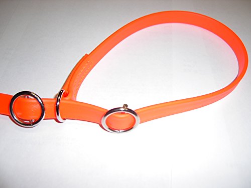 Angel for Pets MJH Moxon, Retriever Leine Beta BioThane 16mm breit, 2m lang vernäht mit Handschlaufe (orange) von MJH