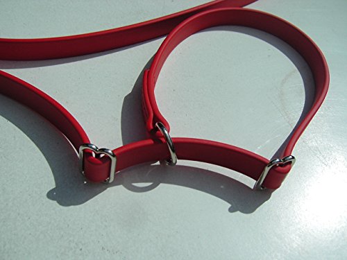 MJH Moxon, Retriever Leine Beta BioThane 16mm breit, 3m lang mit Handschlaufe (rot) von Angel for Pets