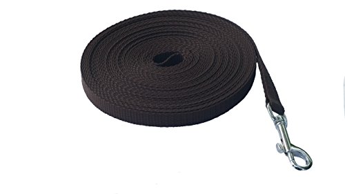 MJH Nylon Leine 15mm breit schwarz 3m lang vernäht mit Handschlaufe MJH Nylon Leine 15mm breit schwarz 3m lang vernäht mit Handschlaufe von Angel for Pets