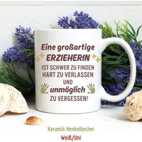 Danke Tasse Für Erzieherin Perfekt Als Kindergarten Abschiedsgeschenk Eine Großartige Erzieherin Is Scher Zu Finden, Hart Verlassen Danke Tasse Für Erzieherin Perfekt Als Kindergarten Abschiedsgeschenk Eine Großartige Erzieherin Is Scher Zu Finden, Hart Verlassen von AngelAccessoriesShop
