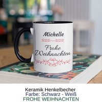 Frohe Weihnachten. Keramik Tasse Mit Einem Tollen Weihnachtlichen Motiv. Wunschname Optional. Liebevoll in Deutschland Bedruckt Frohe Weihnachten. Keramik Tasse Mit Einem Tollen Weihnachtlichen Motiv. Wunschname Optional. Liebevoll in Deutschland Bedruckt von AngelAccessoriesShop
