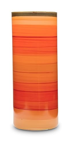 orangefarbene Zylindervase Elegance Tangelo - von Angela - Neue Wiener Werkstätte von Angela Neue Wiener Werkstätte