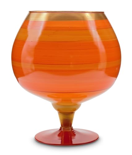 orangefarbener Pokal Cognac -Tangelo von Angela - Neue Wiener Werkstätte von Angela Neue Wiener Werkstätte