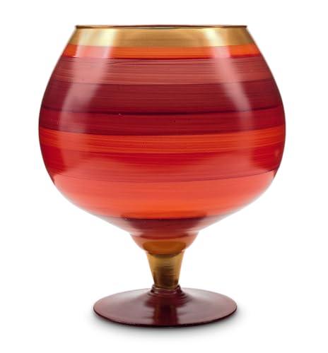 roter Pokal CONGNAC aus Glas - Tomato von Angela - Neue Wiener Werkstätte von Angela Neue Wiener Werkstätte