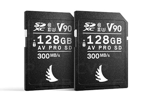 Angelbird AV PRO SD MK2 Speicherkarte 128 GB UHS-II V90 U3 Klasse 10 Speicherkarte für Nikon, 2 Stück von Angelbird