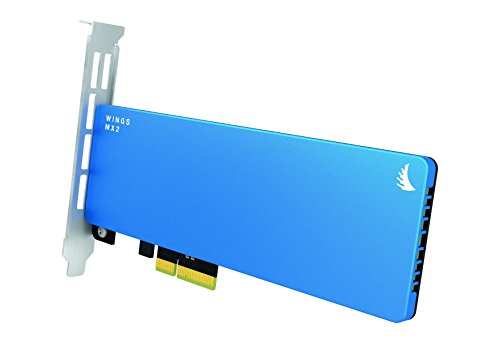 Angelbird Wings MX2 2TB SSD PCIe Gen2 x2 Adapter [Hergestellt in Österreich | 3 Jahre Garantie | bis zu 800MB/s | AHCI 1.3.1, SATA 3.2, NCQ, TRIM | bootfähig] - WMX2-2TB von Angelbird