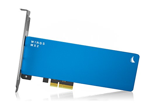 Angelbird Wings MX2 512GB SSD PCIe Gen2 x2 Adapter [Hergestellt in Österreich | 3 Jahre Garantie | bis zu 800MB/s | AHCI 1.3.1, SATA 3.2, NCQ, TRIM | bootfähig] - WMX2-512GB von Angelbird