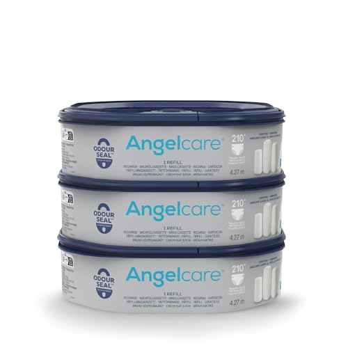 Angelcare Nachfüllkassette für Windeleimer Dress-Up und Classic XL, 3er-Pack von Angelcare