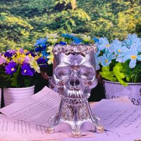 Schädel Kristallkugel Basis Dekoration | 5-20 cm Kugeln von Angelcarving