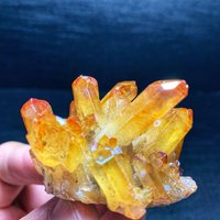 Natürliche Regenbogen Titan Quarz Cluster, Kristallspitze, Quarz Vug, Mineralexemplar, Wohndekoration, Reiki Heilung, Kristall Geschenke 1stk von Angelcarving