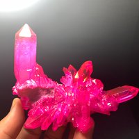 Natürliches Wasserkristall Cluster Galvanisierte Rose Liebeskristall Ckf9Kristall von Angelcarving