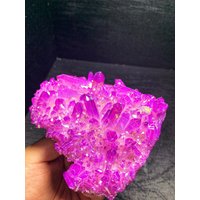 Regenbogen Titan Quarz Cluster, Crystal Point, Quarz Vug, Mineral Specimen, Home Decoration, Reiki Heal, Crystal Gifts 1 Stück von Angelcarving