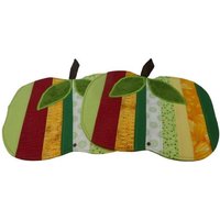 Patchwork - Topflappen Grüner Apfel von AngelikaPatschi