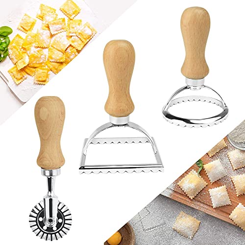 Angelkiss Ravioli Ausstecher Cookie Cutter Set of 3 - Stainless Steel Dumpling Maker for Perfect Pasta Shapes - Kekse Kante Drücken Angelkiss Ravioli Ausstecher Cookie Cutter Set of 3 - Stainless Steel Dumpling Maker for Perfect Pasta Shapes - Kekse Kante Drücken von Angelkiss