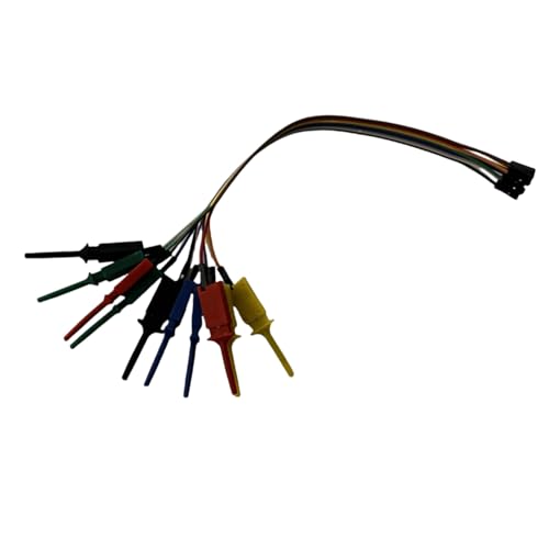 Angelkiss Test Clamp Wire Hook Test Clip for Logic Analyzer, Pack of 10（Mixed Colors） von Angelkiss