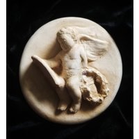 Florentiner Inspirierte Cherub Skulptur Plaque - Lisa Azzano Skulpturen von Angelsculptress