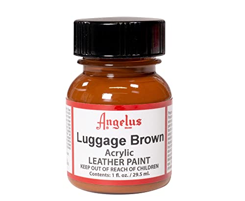 Angelus Acryl Leder Farbe 118ml / 4oz (Luggage Brown) von Angelus