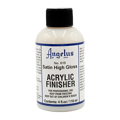 Angelus Brand Acrylic Finisher, Satin High Gloss No. 615, 4 ounce bottle (615-04-000) von Angelus