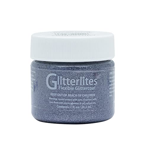 Angelus Farbe Glitterlites 1 Unze Gunmetal von Angelus