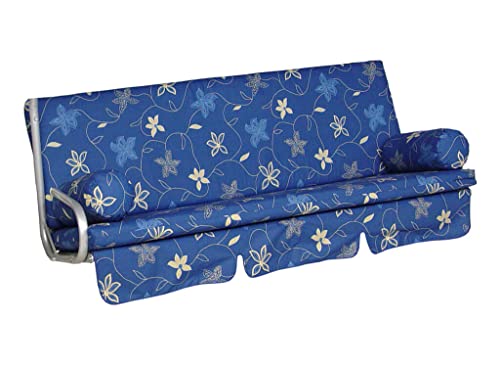 Angerer 2022/089 Trend Schaukelauflage (3-Sitzer) Design Korfu, blau von Angerer Freizeitmöbel GmbH