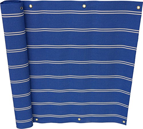 Angerer Freizeitmöbel GmbH Balkonbespannung Exklusiv 90 cm (Blau, Länge: 8 Meter) von Angerer Freizeitmöbel GmbH