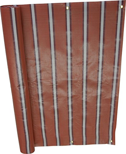 Angerer Balkonbespannung PE-Gewebe Nr. 4900, Rot, 90 cm hoch, Länge: 8 Meter von Angerer Freizeitmöbel GmbH