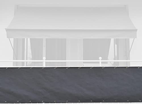 Angerer Balkonbespannung Style 90 cm Style anthrazit Länge: 6 Meter von Angerer Freizeitmöbel GmbH