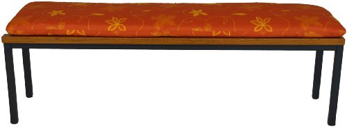 Angerer Freizeitmöbel GmbH Auflage für Gartenmöbel - Bankauflage Made in Germany (Terra-Creme geblümt, 120 cm) von Angerer Freizeitmöbel GmbH