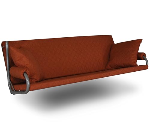 Angerer Freizeitmöbel GmbH Hollywoodschaukel Auflage Elegance Joy - passend für viele 3-Sitzer Hollywoodschaukeln - Schaukelauflage Made in Germany (Terra) von Angerer Freizeitmöbel GmbH