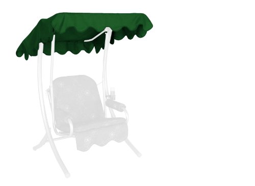 Angerer Freizeitmöbel GmbH Hollywoodschaukel Sonnendach - passend für viele 1-Sitzer Hollywoodschaukeln - Schaukeldach Made in Germany (Swingtex grün, 100 x 145 cm) von Angerer Freizeitmöbel GmbH