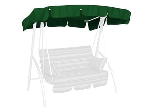 Angerer Freizeitmöbel GmbH Hollywoodschaukel Sonnendach - passend für viele 2-Sitzer Hollywoodschaukeln - Schaukeldach Made in Germany (Swingtex grün, 160 x 145 cm) von Angerer Freizeitmöbel GmbH
