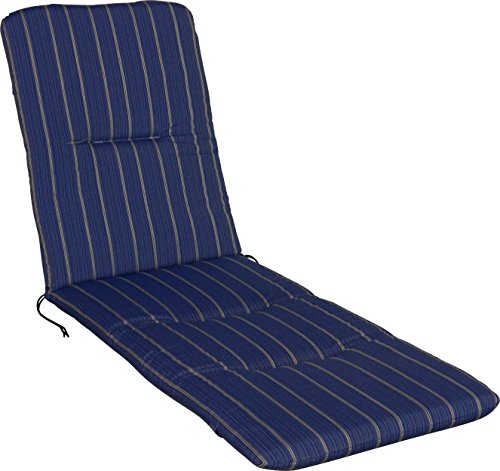 Angerer Freizeitmöbel GmbH Auflage für Gartenmöbel - Liegenauflage Made in Germany (Faro, Blau-Creme gestreift) von Angerer Freizeitmöbel GmbH