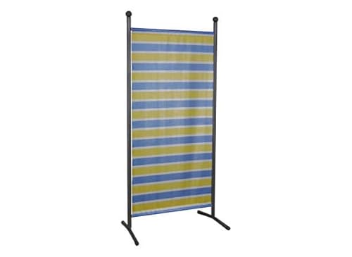 Angerer Freizeitmöbel GmbH Stellwand - Raumteiler & Raumtrenner Sichtschutz - Outdoor Paravent für Windschutz & Schatten auf Balkon (178 x 82 cm, gelb-blau) von Angerer Freizeitmöbel GmbH