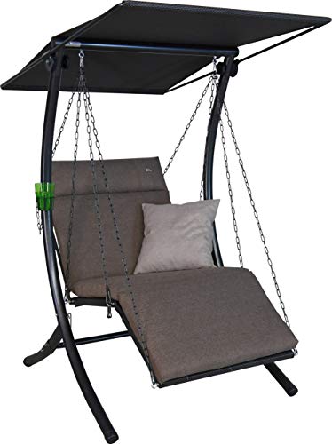Angerer Freizeitmöbel GmbH Hollywoodschaukel 1-Sitzer Swing Smart - Gartenschaukel Made in Germany - Schaukel zum Sitzen, Liegen und Entspannen - mit Bett-Funktion - einfache Montage (Olive) Angerer Freizeitmöbel GmbH Hollywoodschaukel 1-Sitzer Swing Smart - Gartenschaukel Made in Germany - Schaukel zum Sitzen, Liegen und Entspannen - mit Bett-Funktion - einfache Montage (Olive) von Angerer Freizeitmöbel GmbH