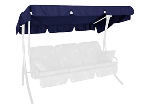 Angerer Sonnendach für 3-Sitzer Hollywoodschaukel 210 x 145 cm Swingtex blau von Angerer Freizeitmöbel GmbH