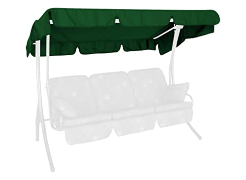 Angerer Sonnendach für 3-Sitzer Hollywoodschaukel 210 x 145 cm Swingtex grün von Angerer Freizeitmöbel GmbH