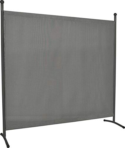 Angerer Stellwand Primetex - Raumteiler & Raumtrenner Sichtschutz - einfache Montage ohne Bohren - Outdoor Paravent für Windschutz & Schatten auf Balkon (groß (178 x 178 cm), Beige) von Angerer Freizeitmöbel GmbH