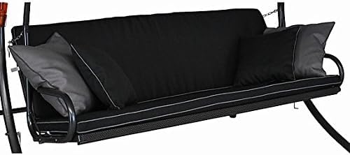 Hollywoodschaukel Auflage Elegance Style schwarz von Angerer Freizeitmöbel GmbH