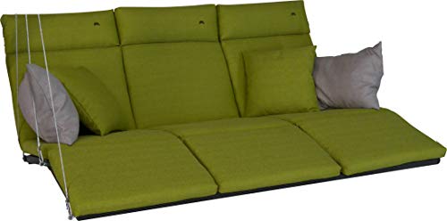 Angerer Freizeitmöbel GmbH Hollywoodschaukel Auflage Lounge Smart - passend für viele 3-Sitzer Hollywoodschaukeln mit Fußteil - Schaukelauflage Made in Germany (Hellgrün) von Angerer Freizeitmöbel GmbH
