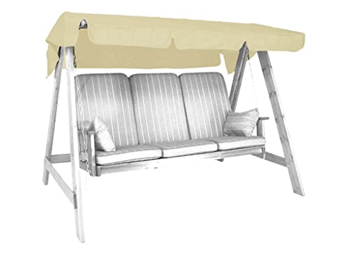 Angerer Freizeitmöbel GmbH Hollywoodschaukel Sonnendach - passend für viele 3-Sitzer Hollywoodschaukeln - Schaukeldach Made in Germany (Swingtex Elfenbein, 193 x 130 cm) Angerer Freizeitmöbel GmbH Hollywoodschaukel Sonnendach - passend für viele 3-Sitzer Hollywoodschaukeln - Schaukeldach Made in Germany (Swingtex Elfenbein, 193 x 130 cm) von Angerer Freizeitmöbel GmbH