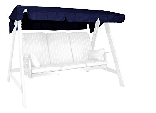 Hollywoodschaukel Sonnendach 193 x 130 cm Swingtex blau von Angerer Freizeitmöbel GmbH