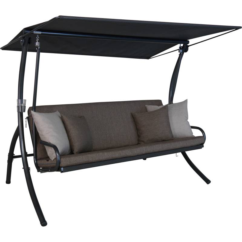 Angerer Freizeitmöbel Hollywoodschaukel 'Elegance Smart' 3-Sitzer olivenfarben 210 x 160 x 145 cm von Angerer Freizeitmöbel