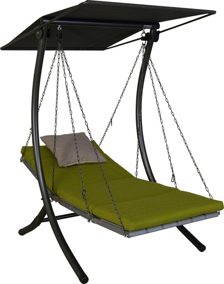 Angerer Freizeitmöbel Hollywoodschaukel Luxus Smart lime, 1-Sitzer, Bettfunktion, BxTxH: 100x145x160 cm von Angerer Freizeitmöbel