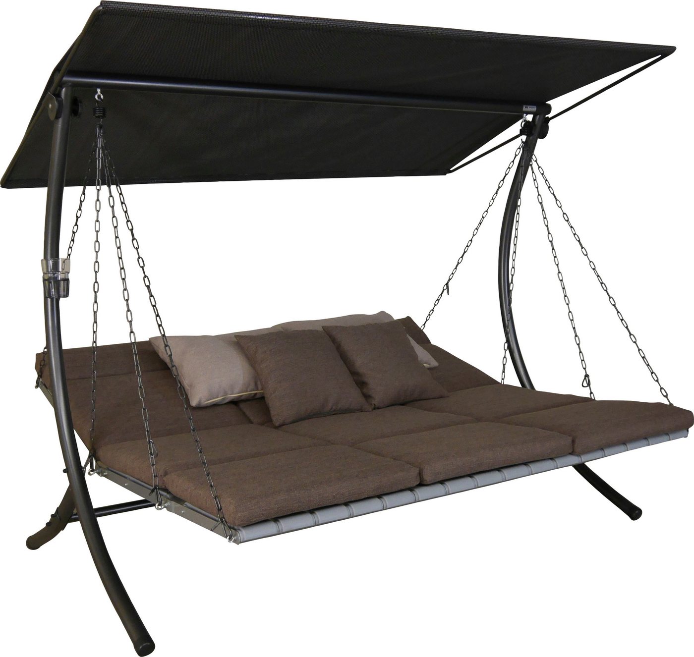 Angerer Freizeitmöbel Hollywoodschaukel Luxus Smart olive, 3-Sitzer, Bettfunktion, BxTxH: 210x145x160 cm von Angerer Freizeitmöbel