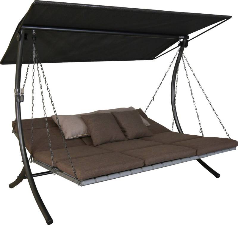 Angerer Freizeitmöbel Hollywoodschaukel Luxus Smart olive, 3-Sitzer, Bettfunktion, BxTxH: 210x145x160 cm von Angerer Freizeitmöbel