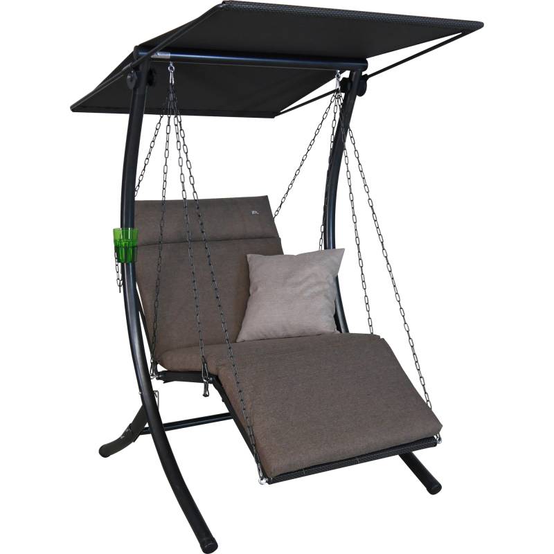 Angerer Freizeitmöbel Hollywoodschaukel 'Swing Smart' 1-Sitzer olivenfarben100 x 160 x 145 cm von Angerer Freizeitmöbel