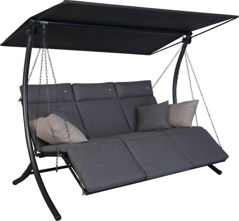 Angerer Freizeitmöbel Hollywoodschaukel Swing Smart stone, TOPSELLER!, 3-Sitzer, Bettfunktion, OTTOs Choice, wetterfest, verstellbare Lehne von Angerer Freizeitmöbel
