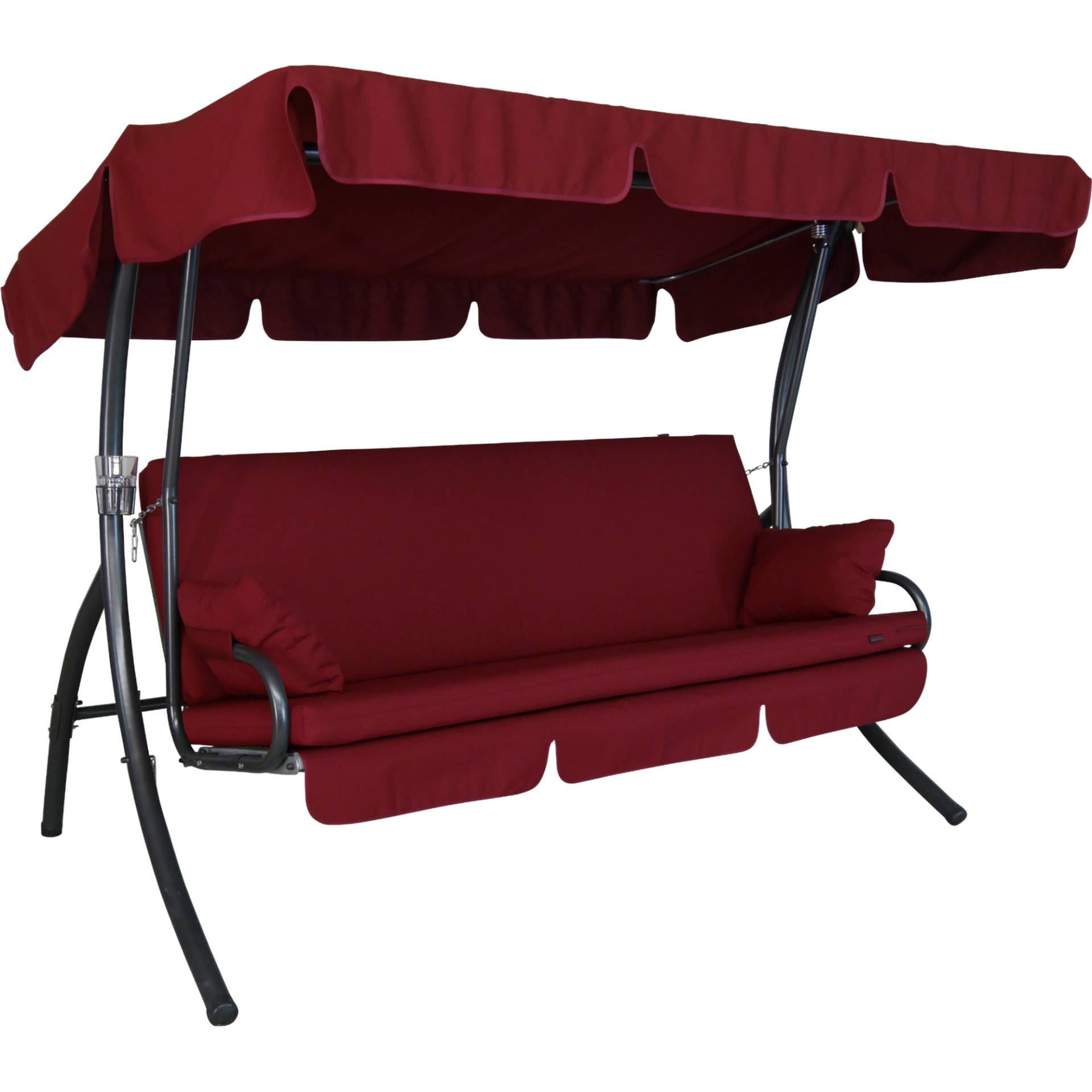 Angerer Freizeitmöbel Hollywoodschaukel 'Trend Fun' 3-Sitzer bordeaux 210 x 160 x 145 cm von Angerer Freizeitmöbel