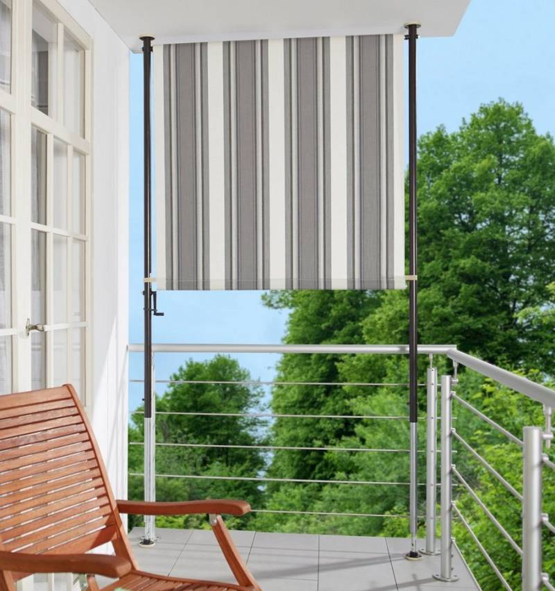 Angerer Freizeitmöbel Klemm-Senkrechtmarkise anthrazit/grau, BxH: 150x225 cm von Angerer Freizeitmöbel