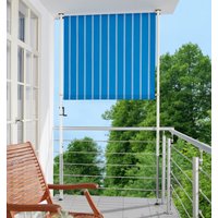 Angerer Freizeitmöbel Klemm-Senkrechtmarkise, blau/weiß, BxH: 150x225 cm von Angerer Freizeitmöbel